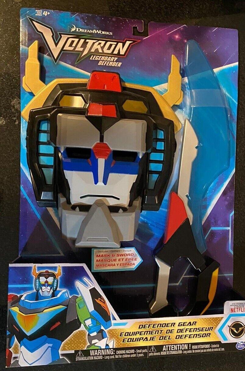 Blue Voltron Defender mask & Sword -Roleplay Set Ages 4+ Toy Play Fight Lion Gift
