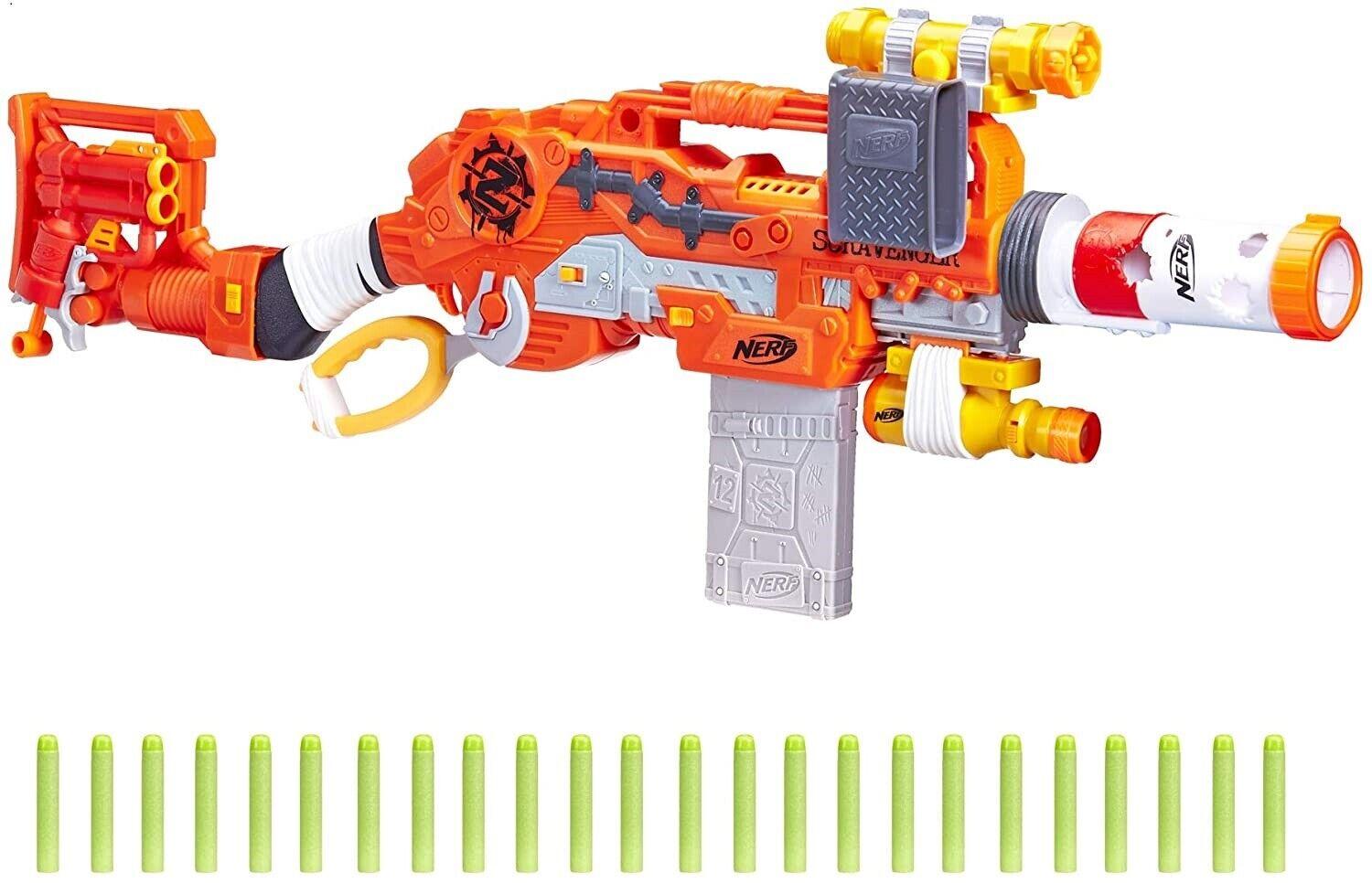 NERF Scravenger Zombie Strike Toy Gun Blaster Ages 8+ Toy Gun Fire Play Fight