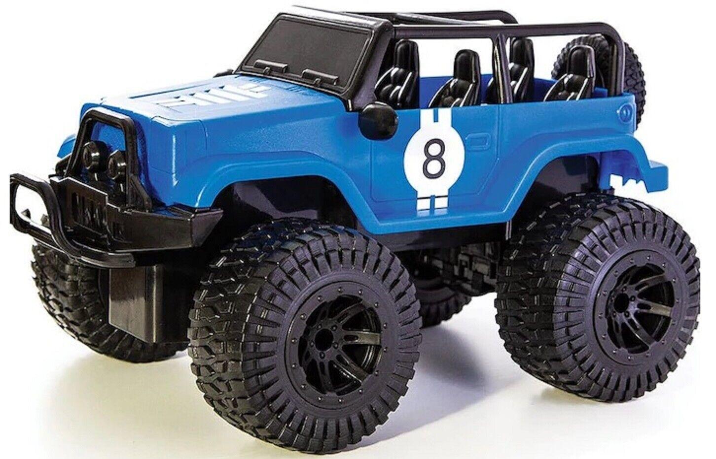 Sharper Image 1:16 RC All Terrain Rugged runner Toy Jeep Car with 2.4 GHZ wireless Remote Control IR for 3+ages