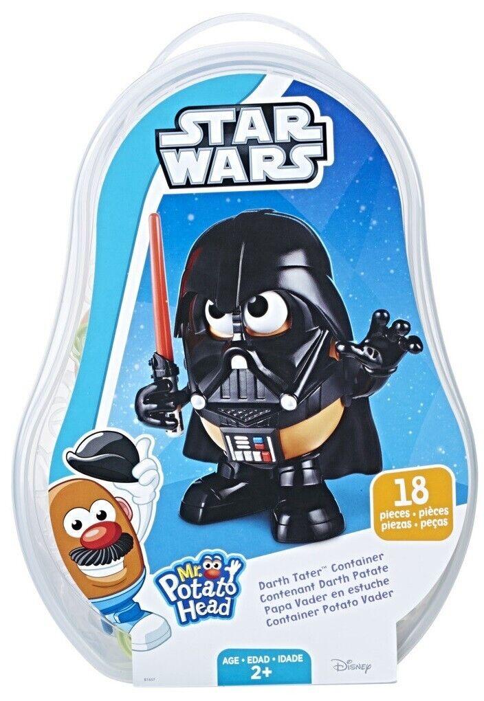 Playskool Star Wars Mr Potato Head Darth Tater Container Red Lightsaber Mask Fun
