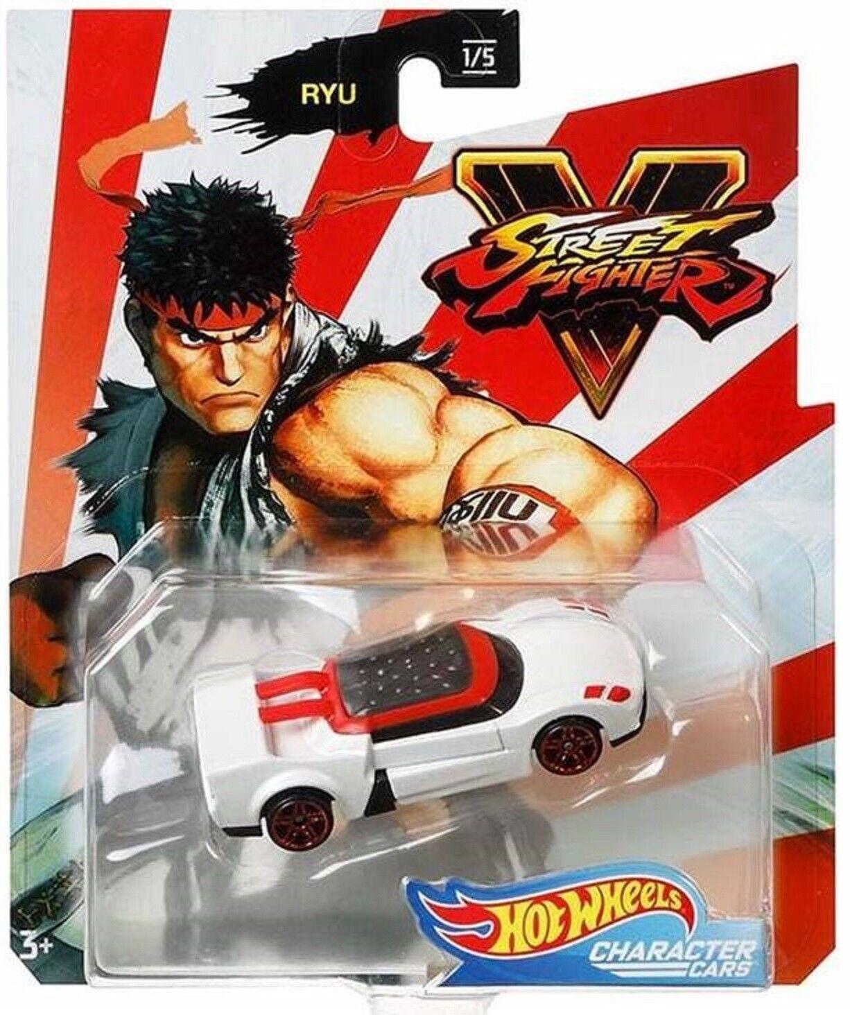 Hot Wheels Street Fighter Car 3+ Toy Race Ryu Blanka Vega Bison Fight Chun-Li