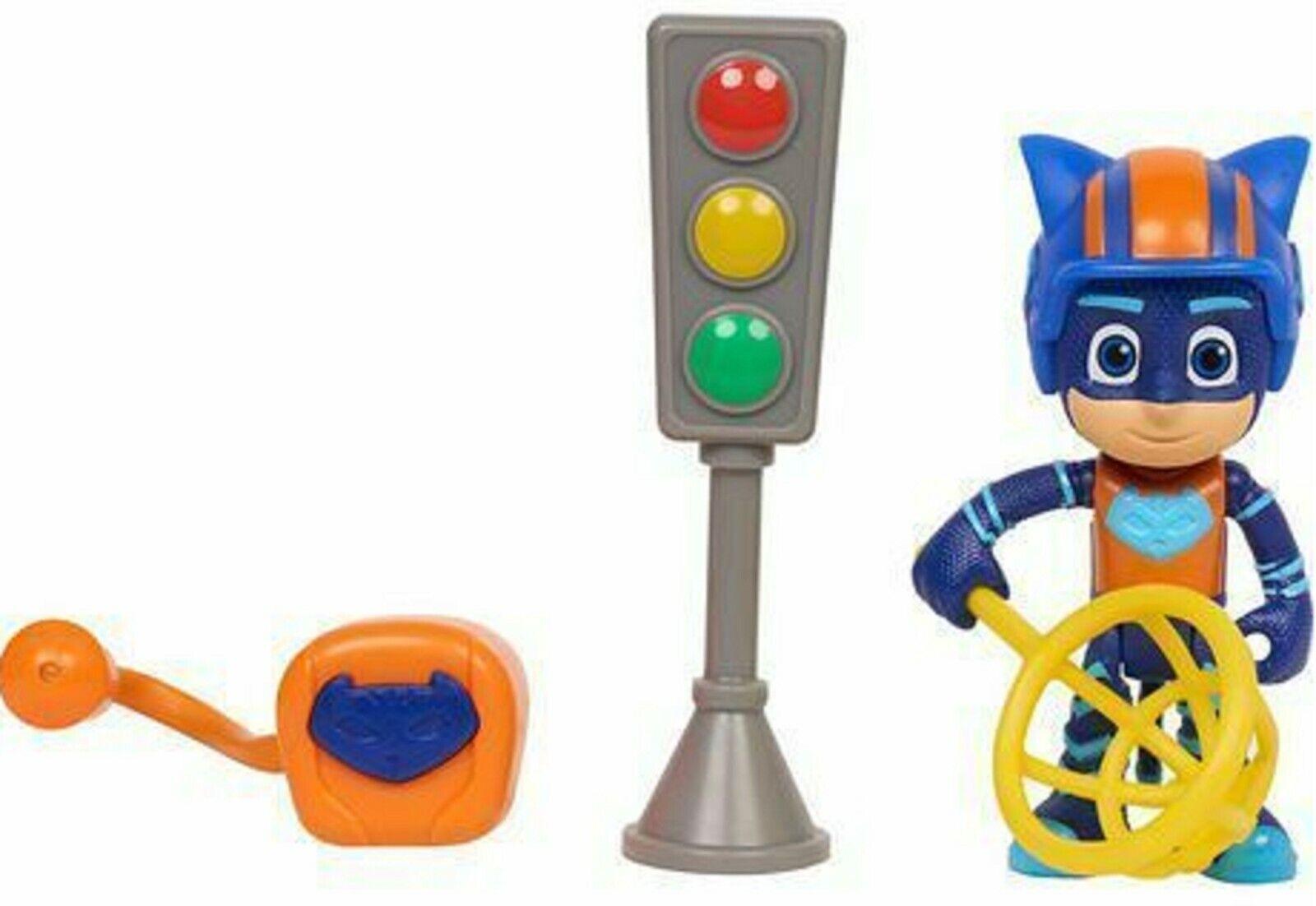 PJ Masks Race Night Backpack Lights up-Catboy-Ages 3+ Toy Doll Car