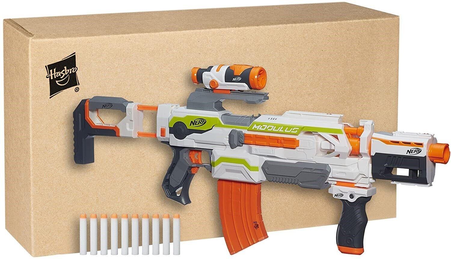 Nerf N-Strike Modulus 30+ Combinations ECS-10 Blaster Ages 8+ Toy Gun Play Fire