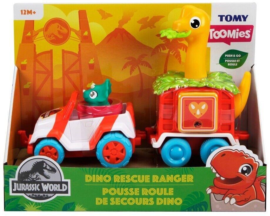 TOMY Toomies Jurassic World Dino Rescue Ranger Vehicle Ages 2+ New Toy Dinosaur