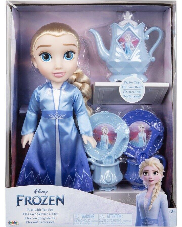 Frozen Elsa Adventure Fashion Doll with Tea Set Ages 3+ Toy Kitchen Fun