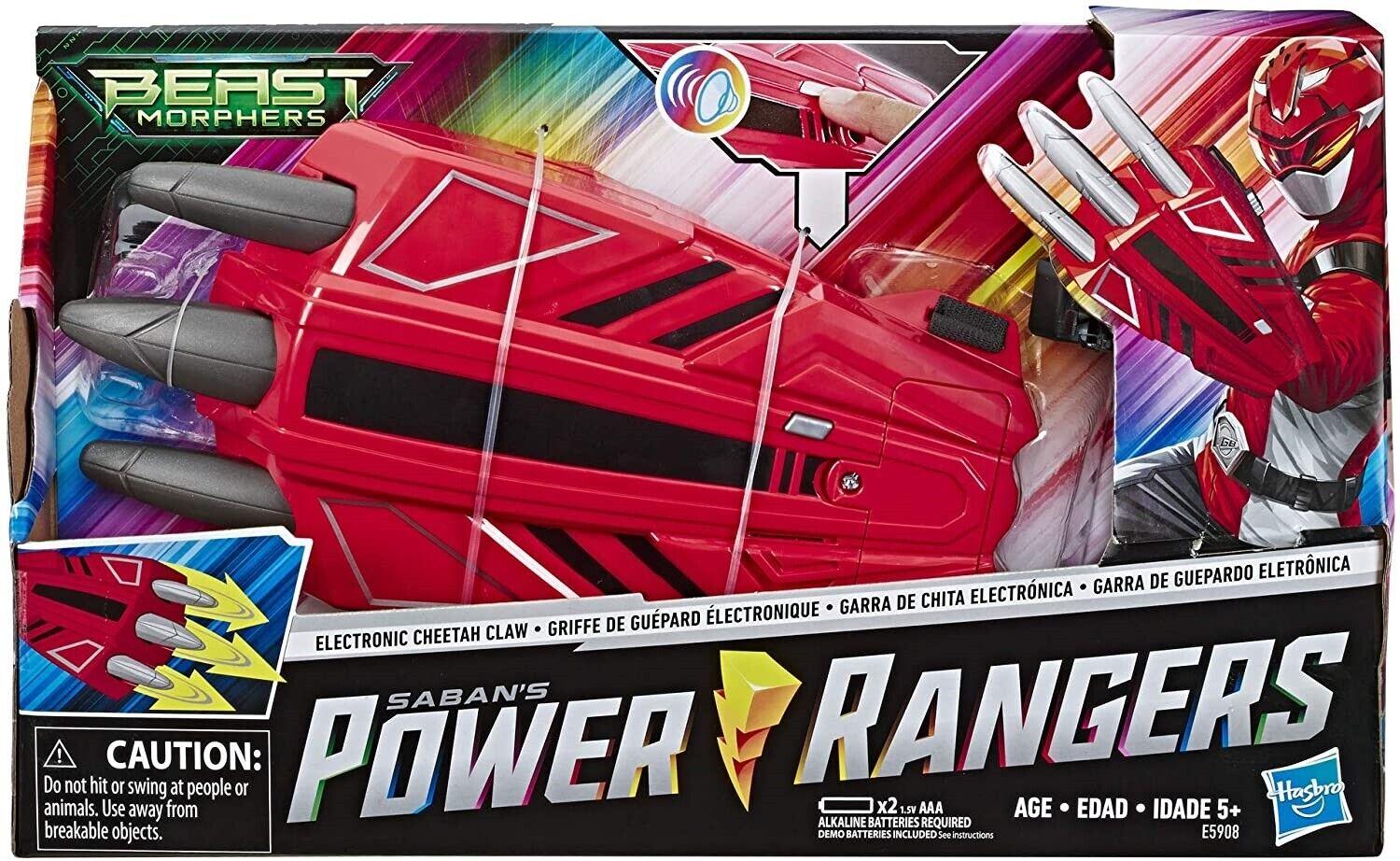 Power Rangers Beast Morphers Electronic Cheetah Claw Red Ranger Ages 5+ Toy Play