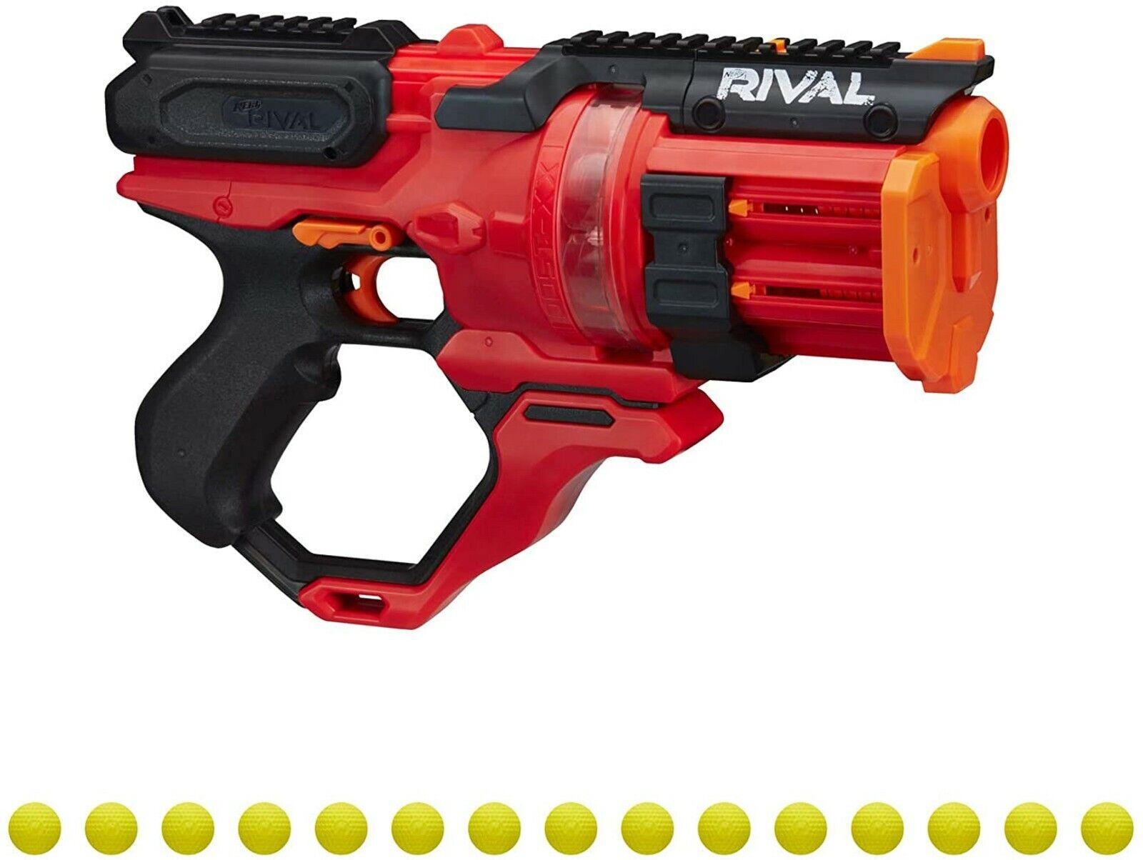 Nerf Rival Roundhouse XX-1500 Red Blaster 15 Nerf Rounds 5 Magazines 14+ Toy Gun