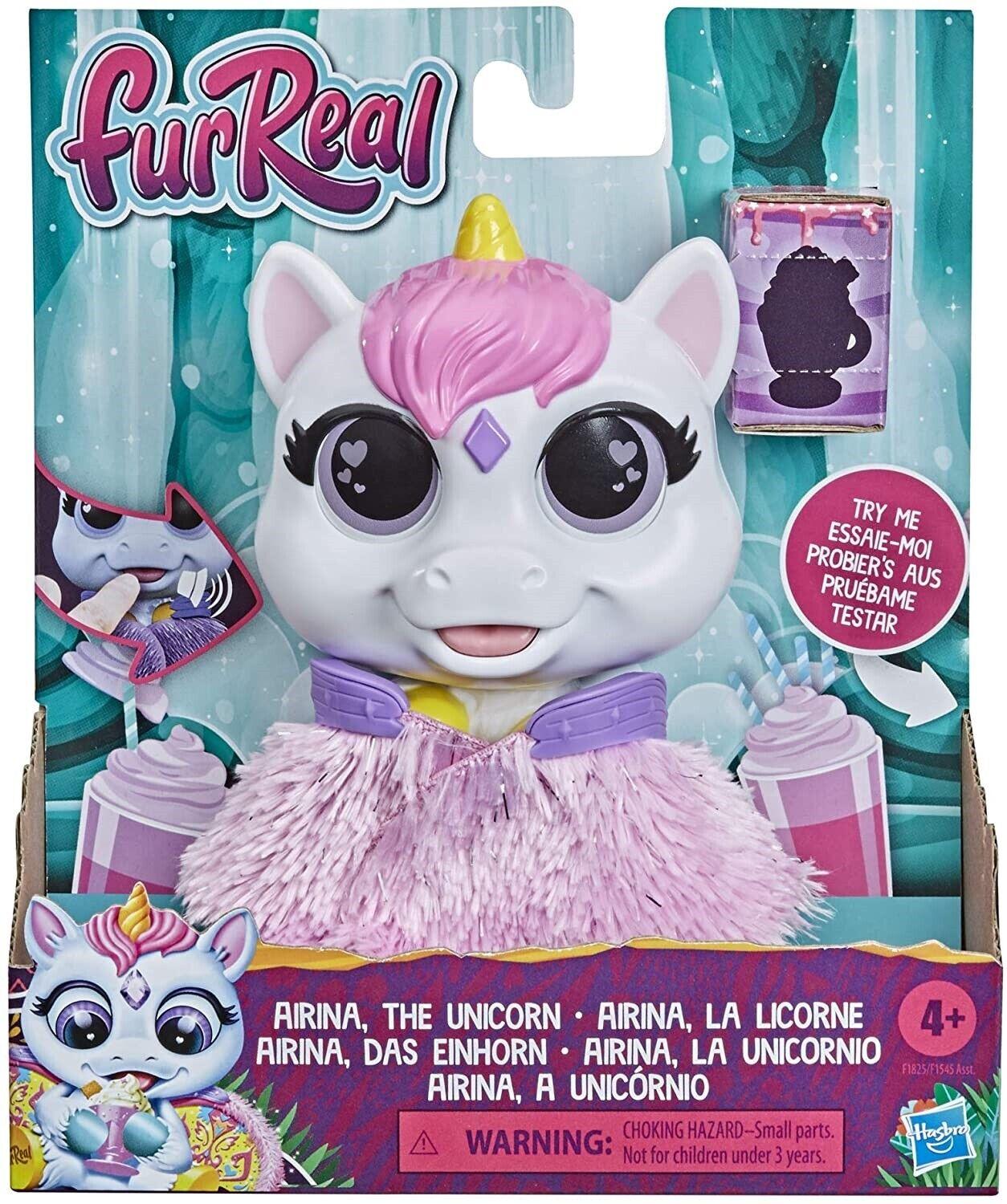 Furreal Friends Airina Unicorn for Ages 4+ Toy Pet Play Feed Baby Fun