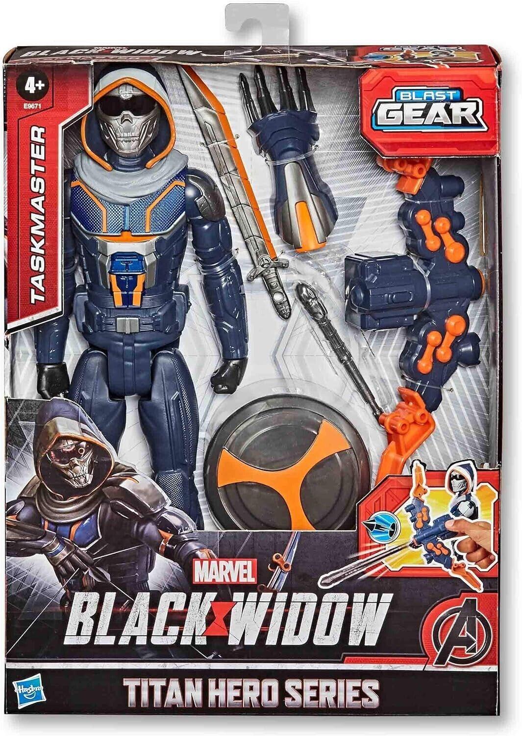 Black Widow Marvel Titan Hero Series Blast Gear 12" Taskmaster Action Figure