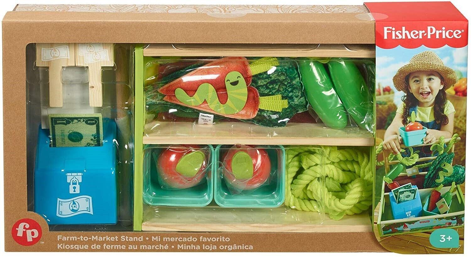 Fisher Price Farm to Market Stand Ages 3+ Toy Garden Plant Grow Vine Food Veggie