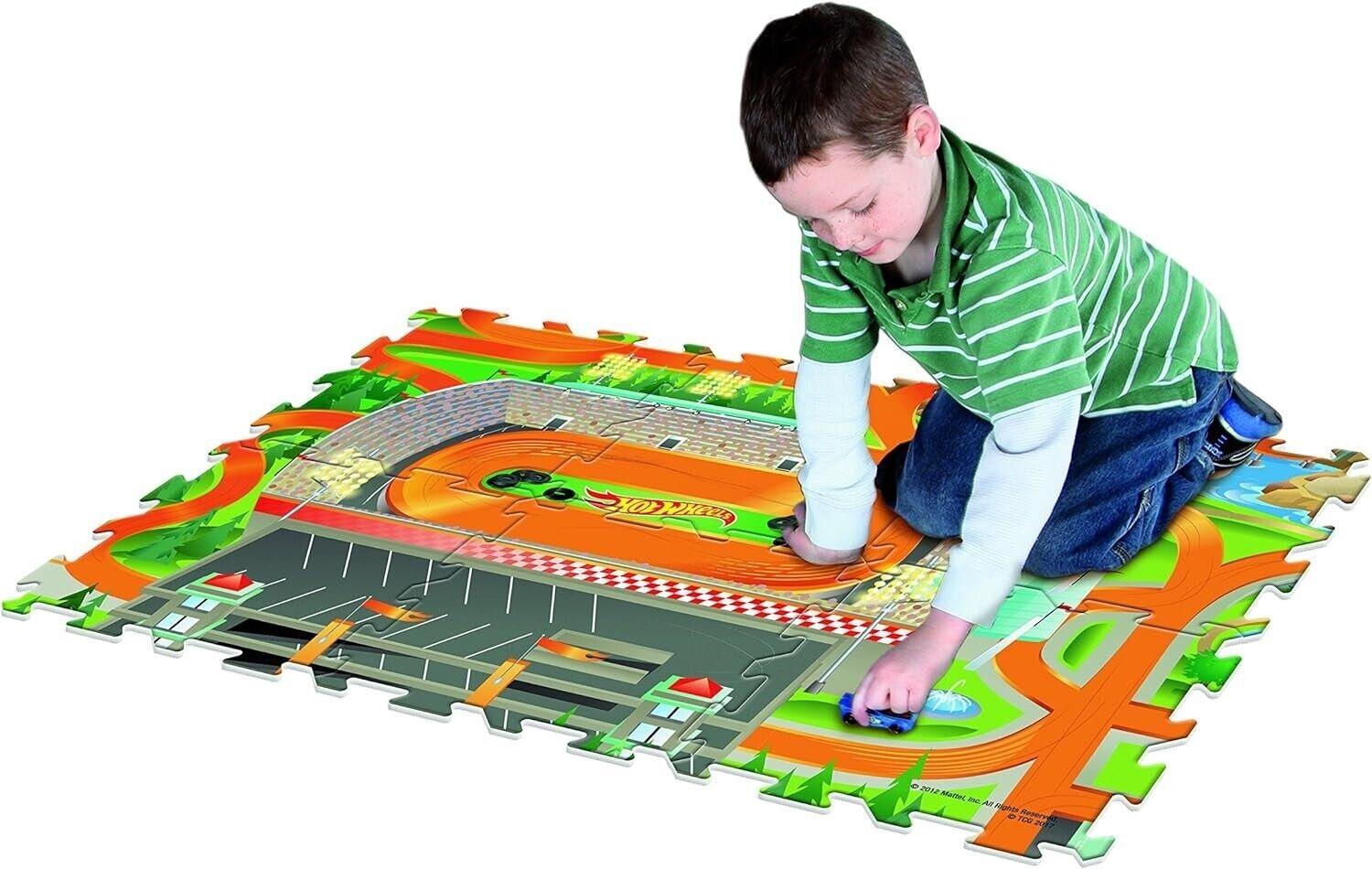 Hot Wheels 6 Piece Tile Mega Playmat Ages 3+ New Toy Play Mat Play Gift