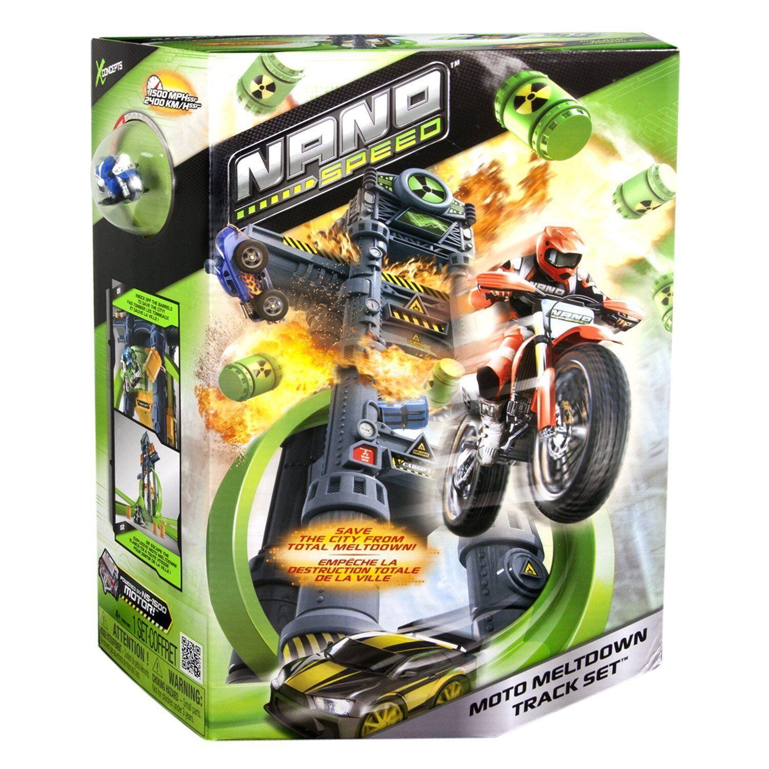Bike Race Track New Toy Nano Speed Moto Meltdown Ages 4+ Boys Fight Play Gift