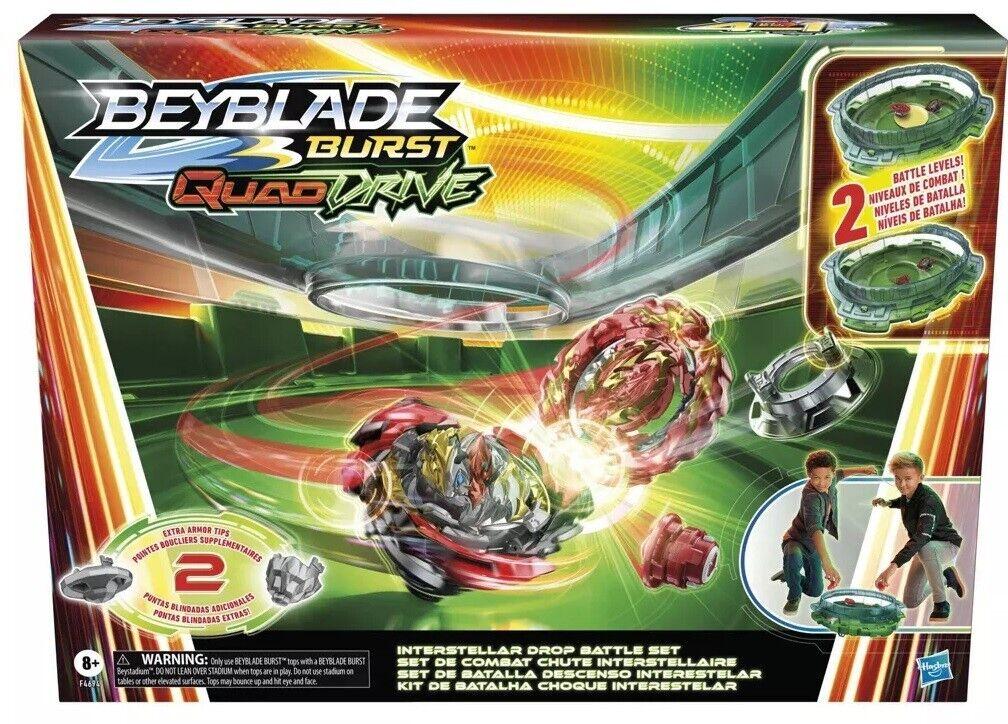Beyblade Burst QuadDrive Interstellar Drop Beyblade Stadium Battle Set