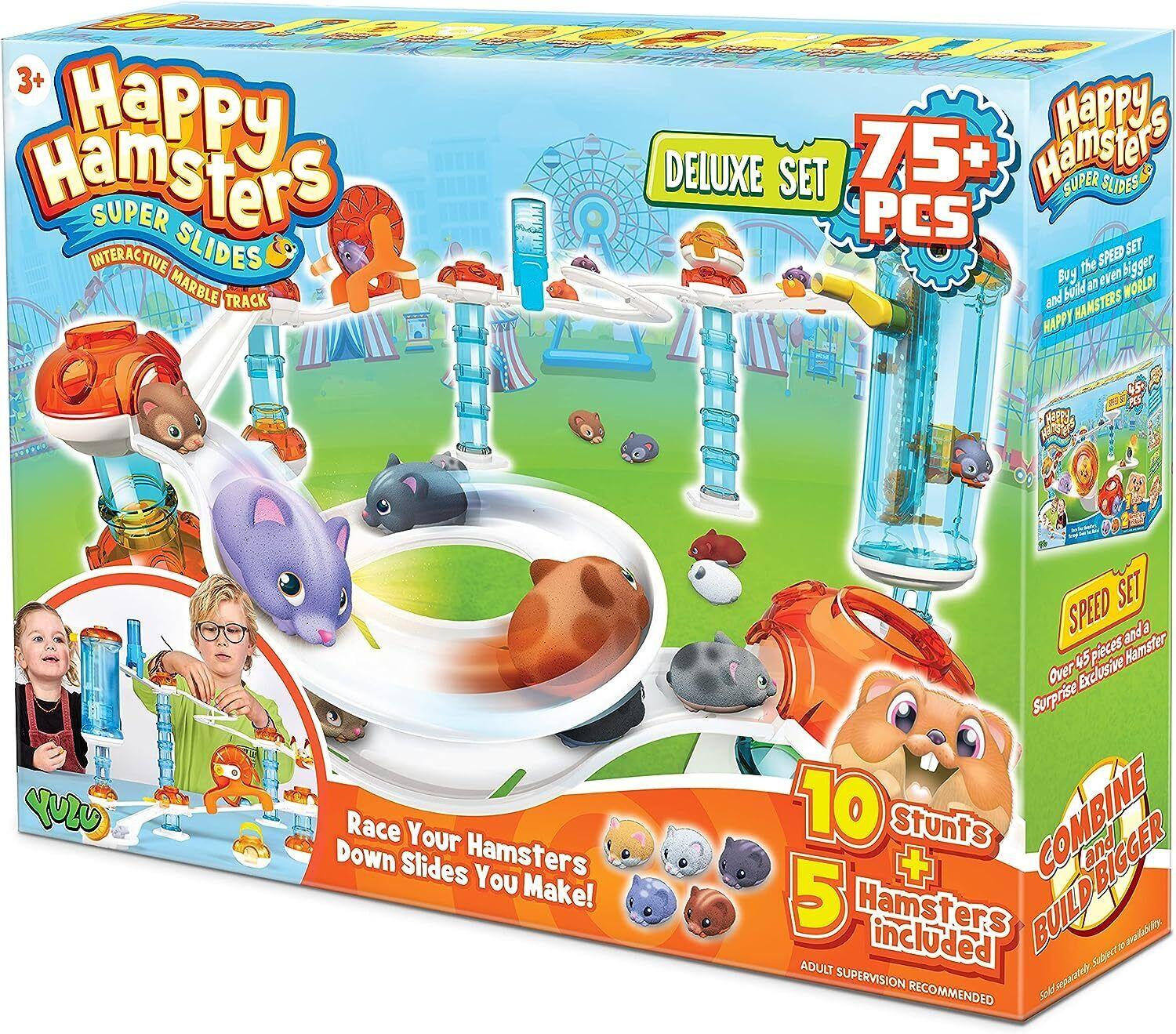 Happy Hamsters Marble Run Deluxe Speed Set STEM Educational Learning Slide Track