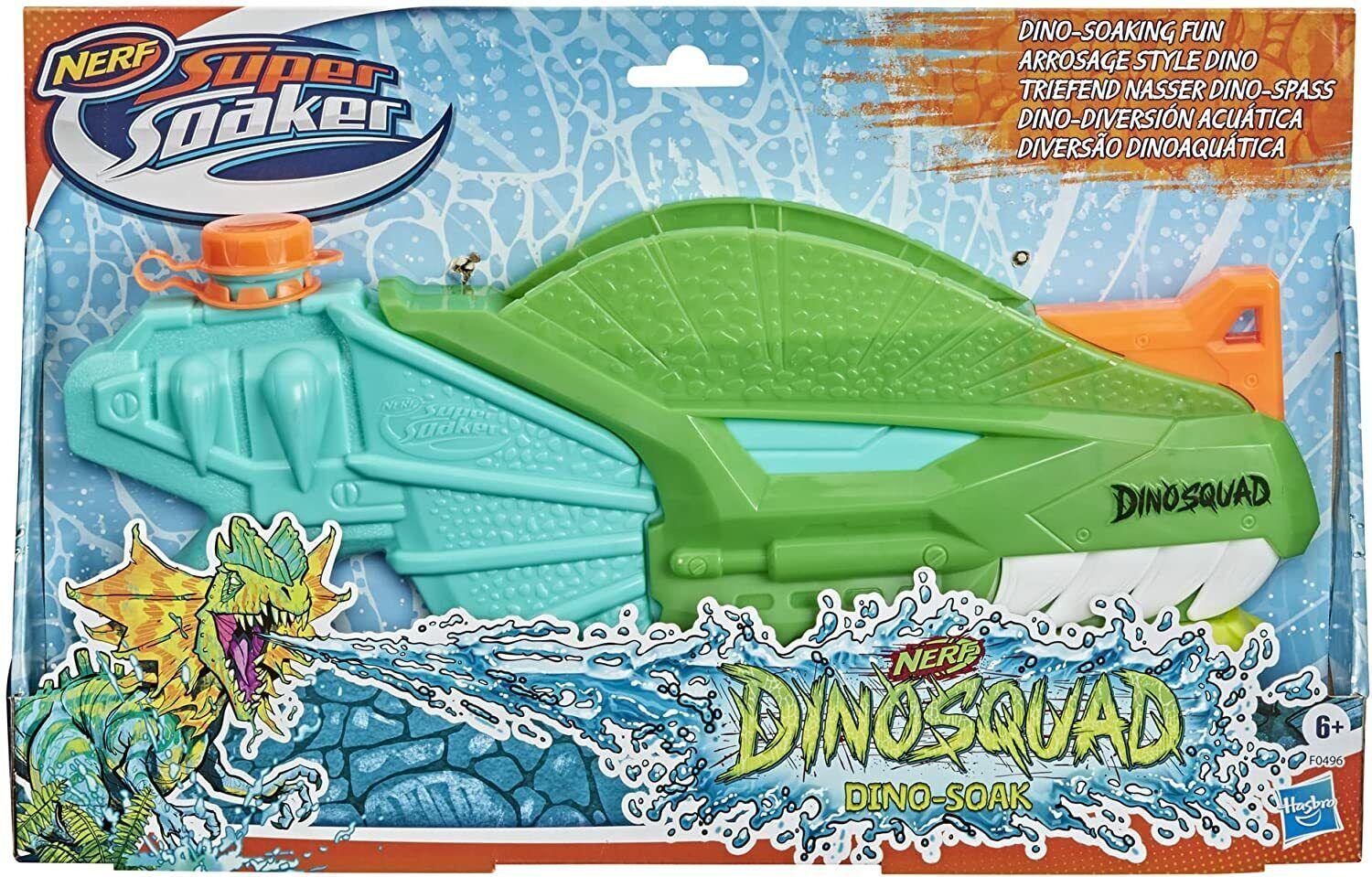 Nerf Super Soaker DinoSquad Dino Soak Water Blaster Pump Action Game Blaster Gun