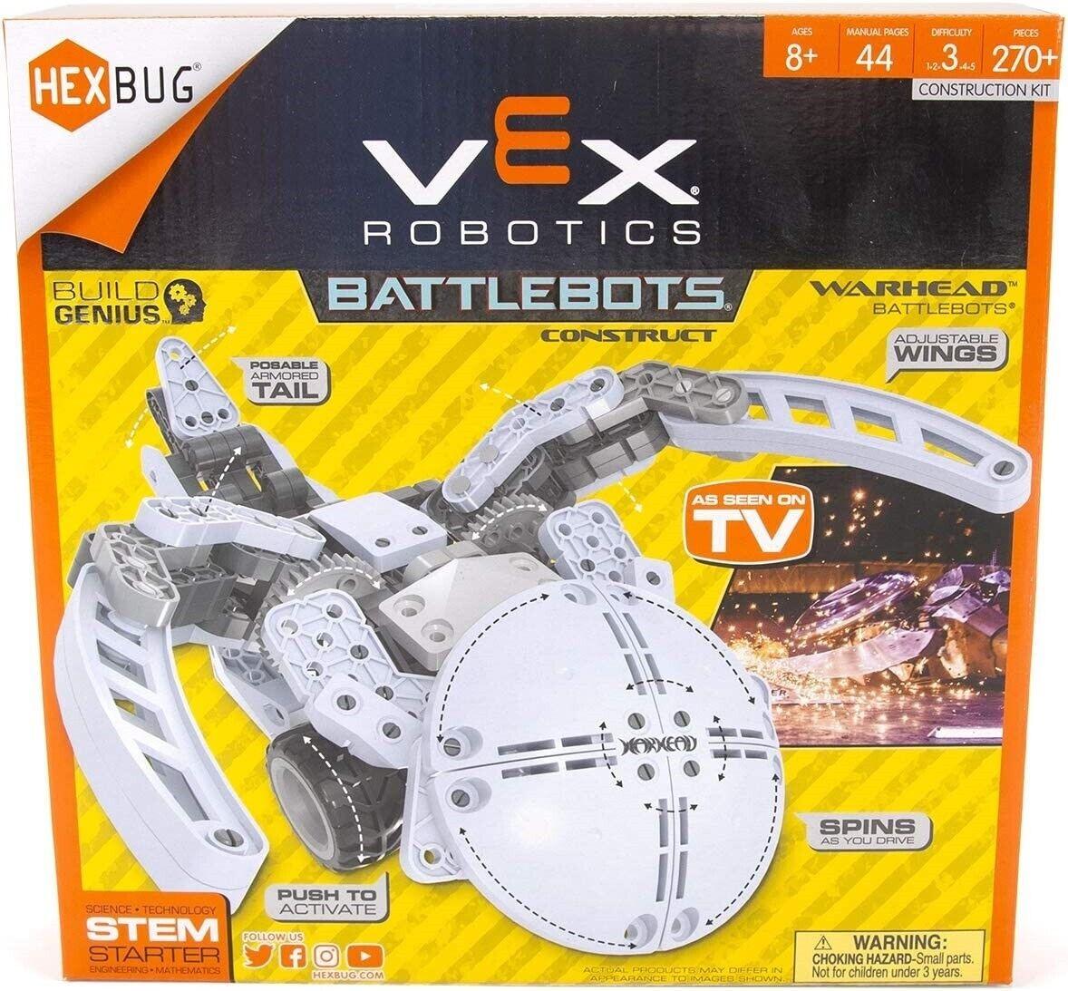 HEXBUG VEX Robotics Battle Bots Warhead Ages 8+ New Toy Project Bot Robot Play