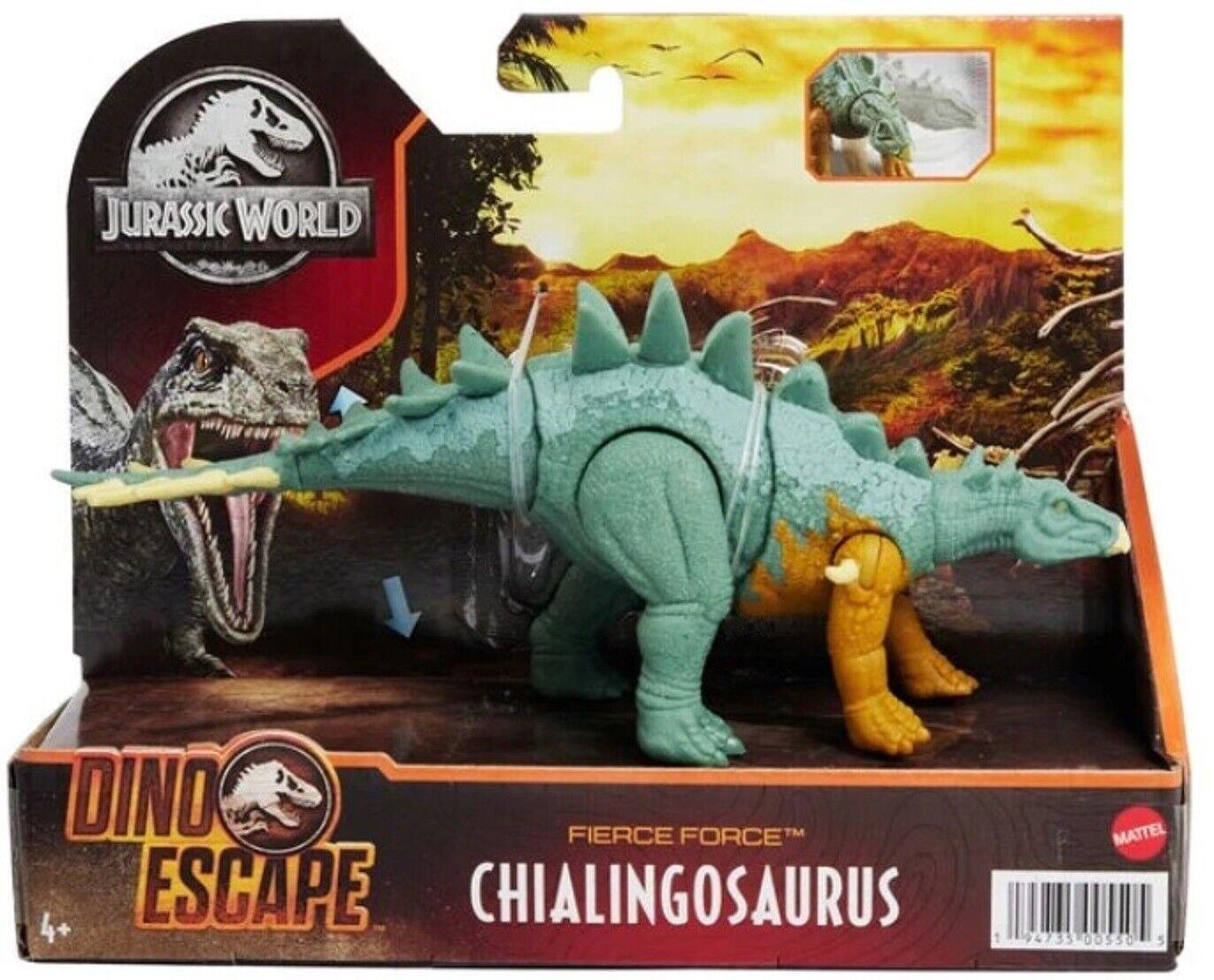 Jurassic World Fierce Force Dino Camp Escape Ages 4+ Chialingosaurus New Toy Dinosaur Movable