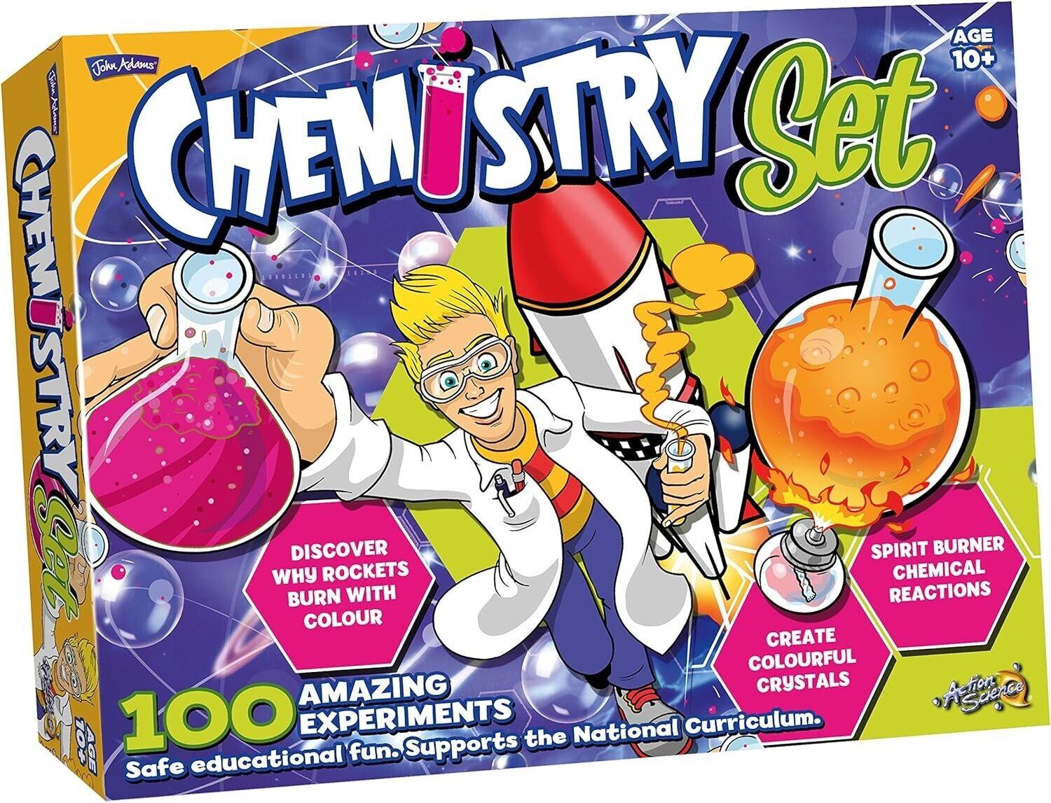 Chemistry Set John Adams 100 Comprehensive Science Experiments Project Book