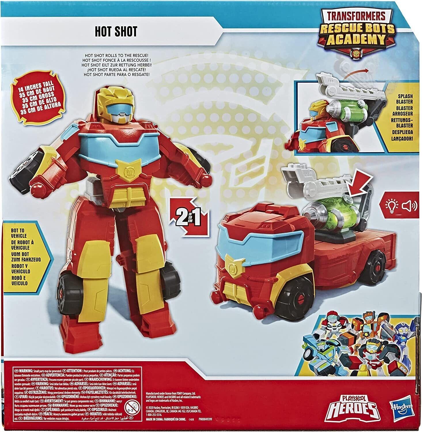 Transformer Playskool Heroes Rescue Bots Academy 14" Power Hot Shot Robot Car