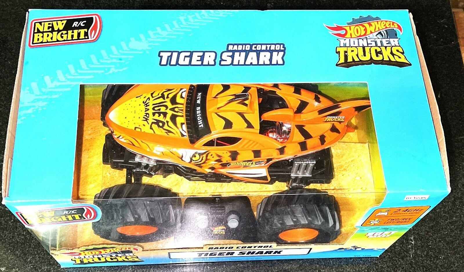 New Bright RC 1:15 Scale Hot Wheels Tiger Shark 6+ Toy Car Race