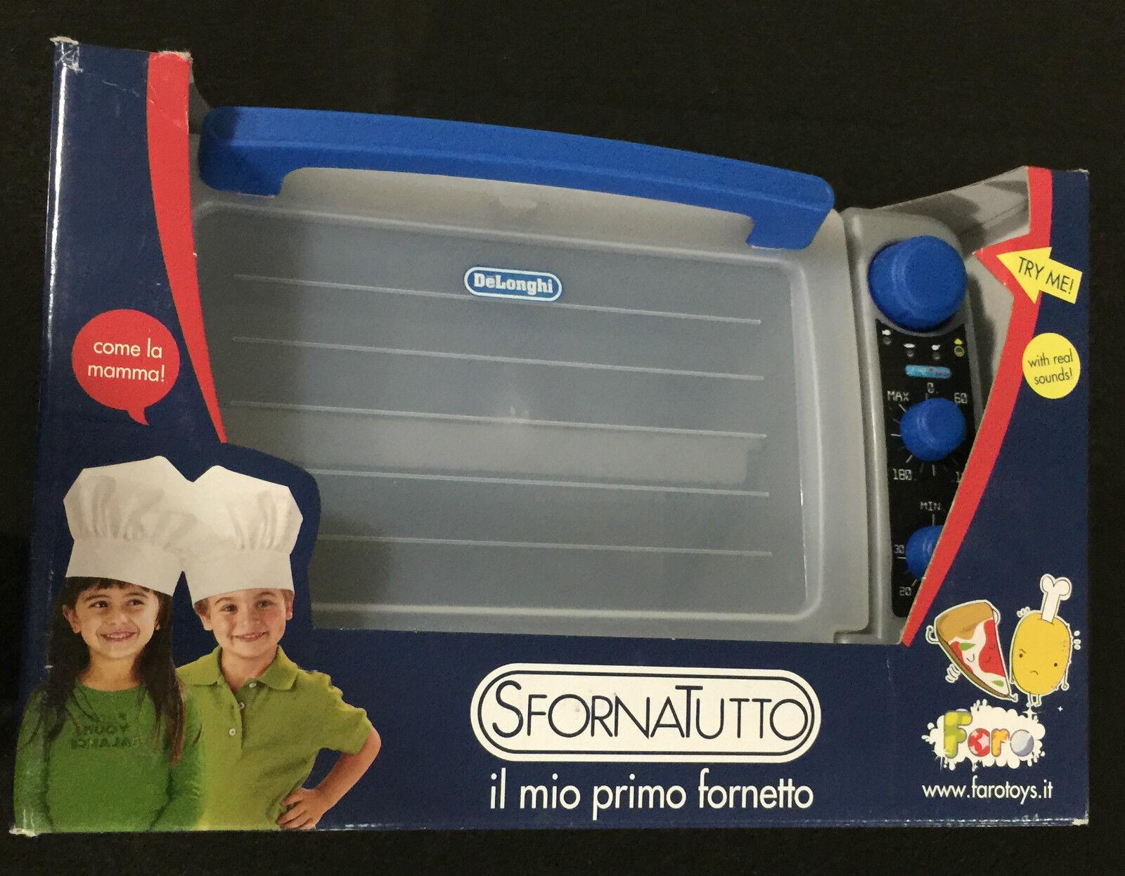 Kitchen Pretend Play Faro Delonghi Mircrowave Oven Cooking Chef Ages 3 Toy Girls