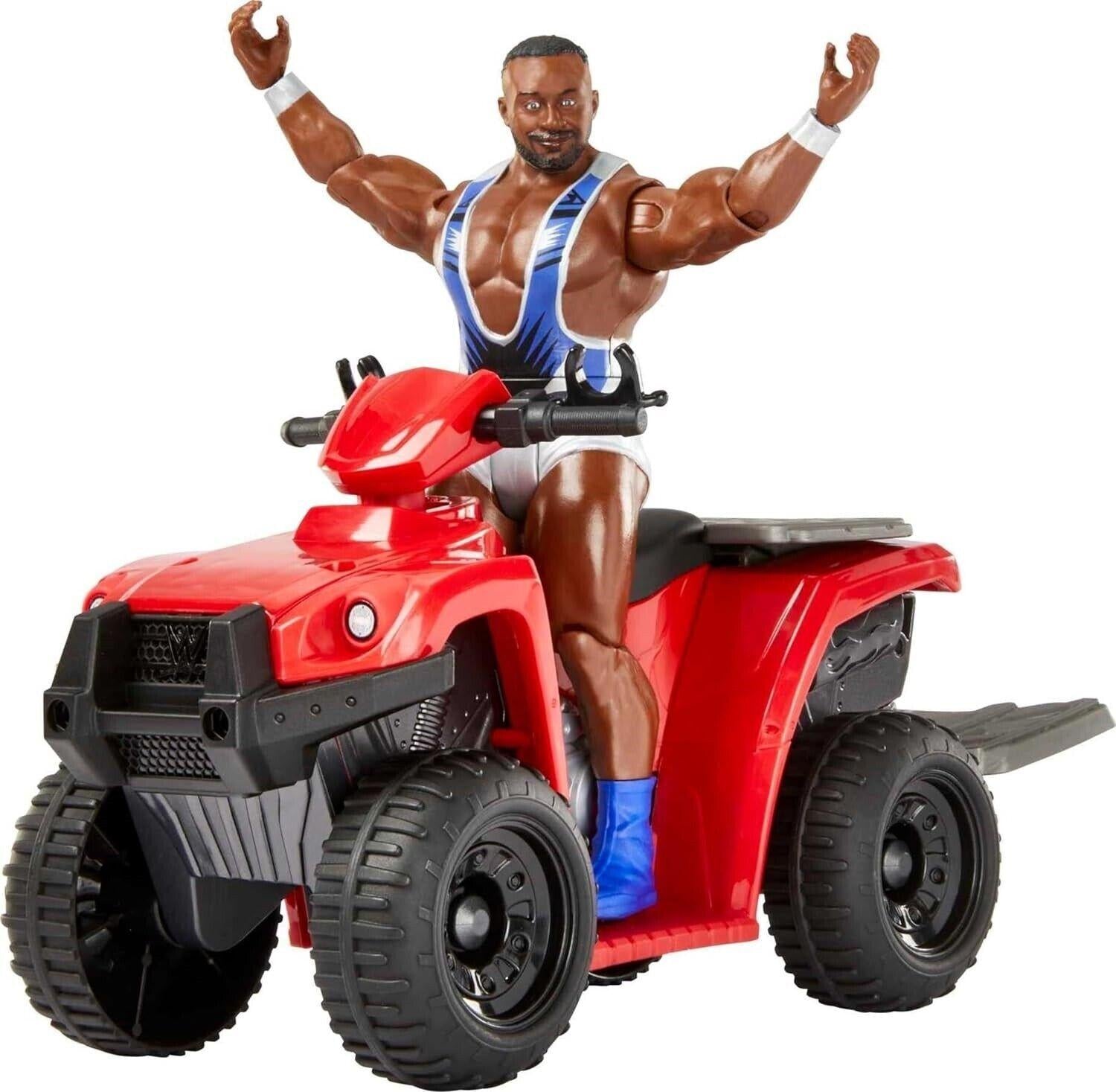 WWE Slam 'N Spin ATV Wrekkin Vehicle Breakaway ATV with WWE Big E Figure Fight