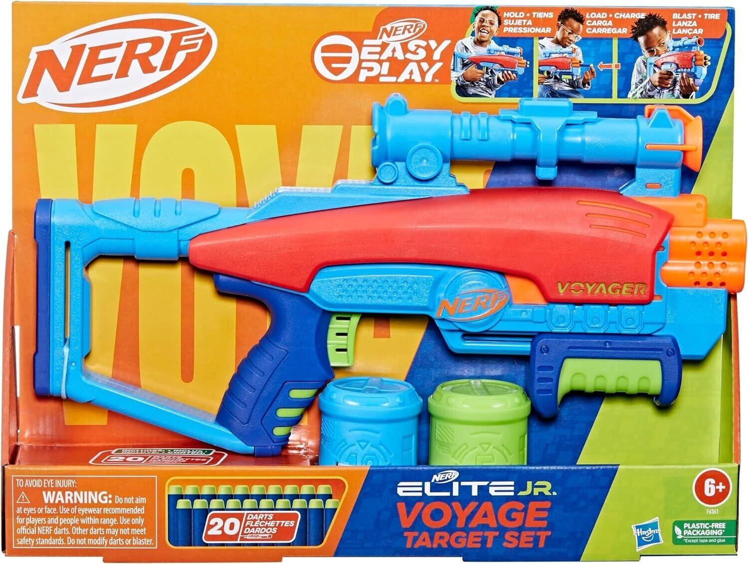 Nerf Elite 2.0 Voyage Target Junior Includes 20 darts and 2 targets New Toy Gun