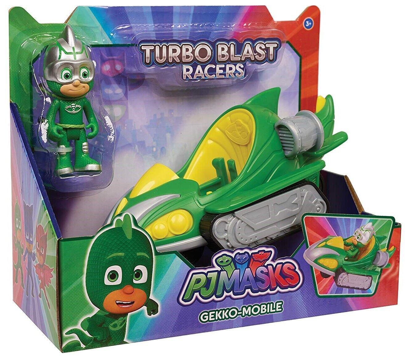 PJ Masks Turbo Blast Gekko Mobile Car for 3+ Race Play Gift