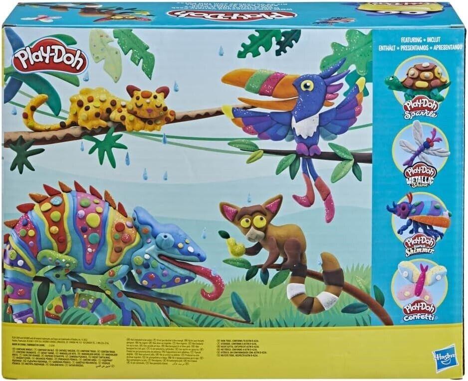 Playdoh Wow 100 Cans Bulk Modeling Compound Variety Pack Sparkle Shimmer Confeti