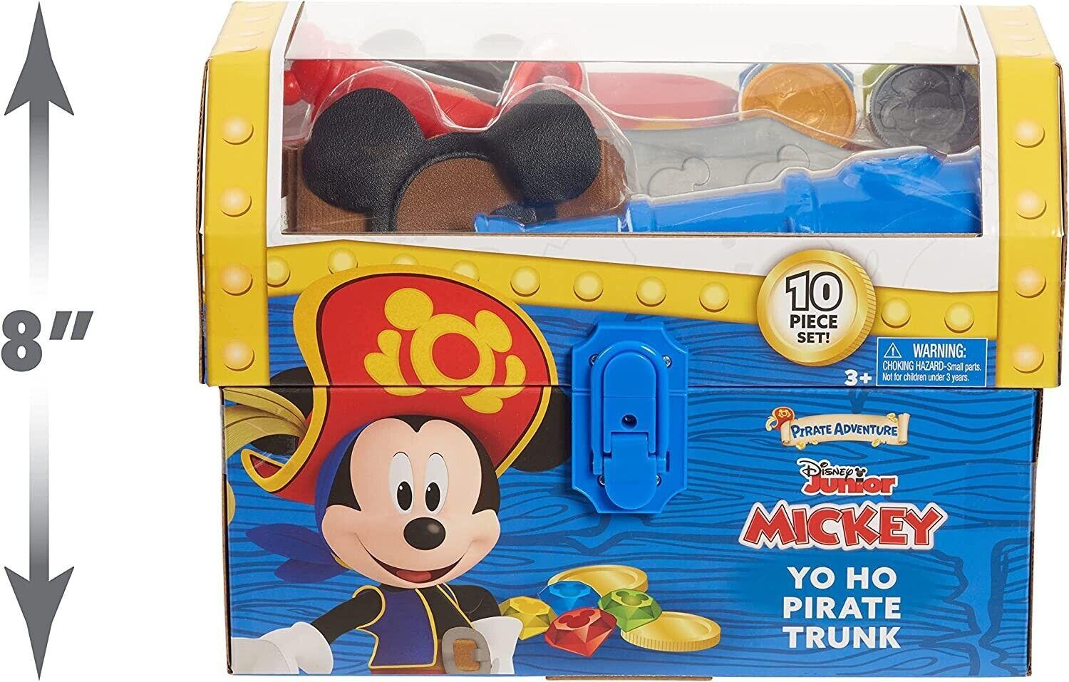 Disney Junior Mickey Mouse Funhouse Yo-Ho Pirate Trunk Dress Up Ages 3+ New Toy