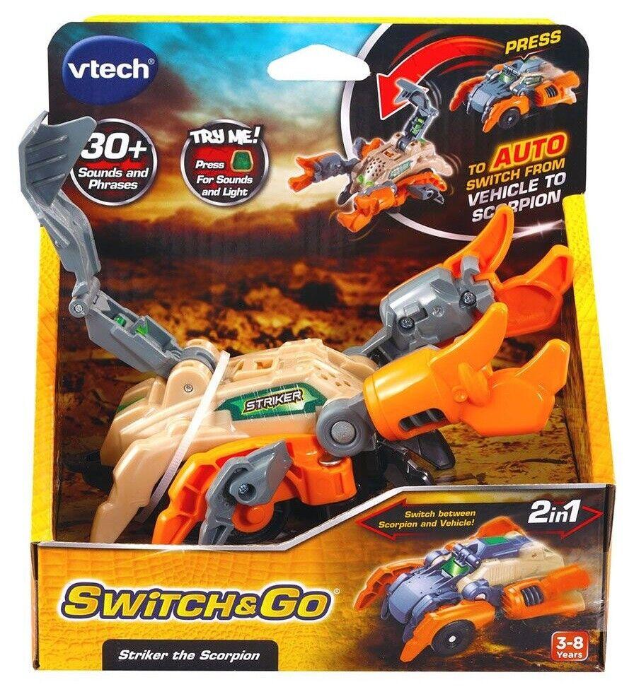 Vtech Switch & Go Dinos-Striker The Scorpion-Ages 3+ Toy dino Car transformer