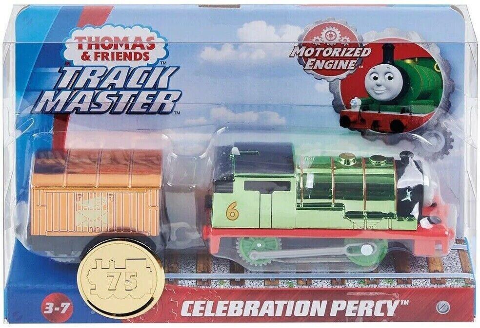 Thomas & Friends Motorised Trackmaster. Celebration Percy Train Engine, Multicolor