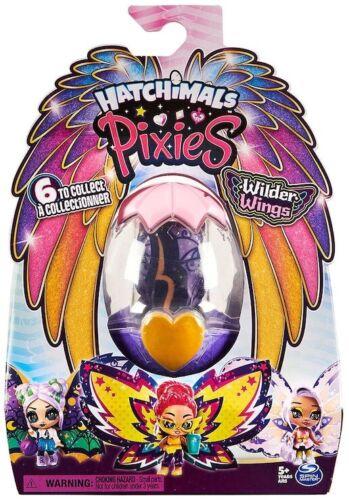 Hatchimals Pixies Wilder Wings Midnight Mandy for Ages 5+ Toy Butterfly Fly Play Doll Hatch Glitter