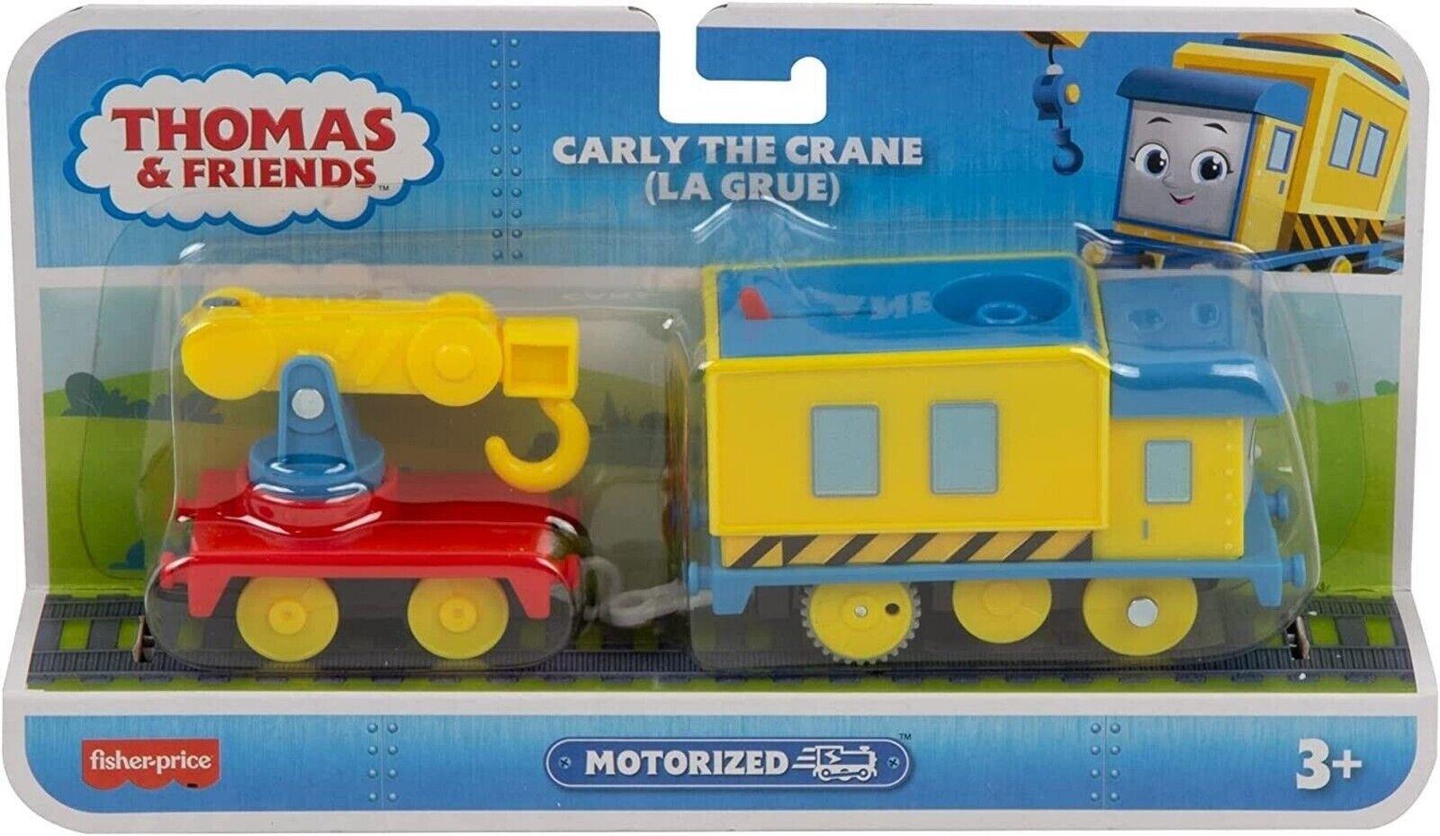 Thomas & Friends Motorised Trackmaster. Master Carley Crain Train Engine, Multicolor