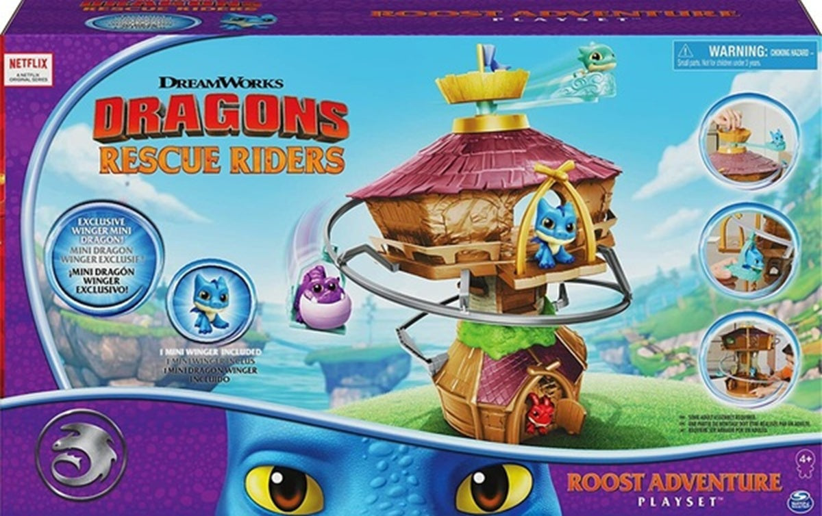 Dragon Riders Mini Dragon Rescue Playset Ages 4+ Toy Rooster Race Track Dino Fun