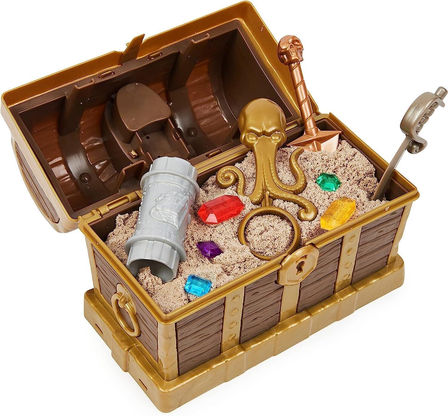 Kinetic Sand, Treasure Hunt Playset with 9 Surprise Reveals Ages 3+ New Toy Play
