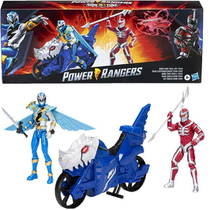 Power Rangers Hasbro Dino Fury Face-Off Pack Blue Ranger + Cycle & Zedd