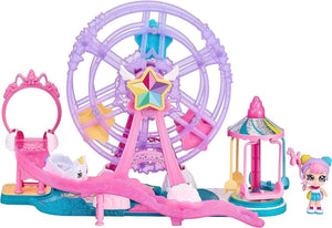 Kindi Kids Minis Collectable Ferris Wheel and Posable Bobble Head Figurine Toy