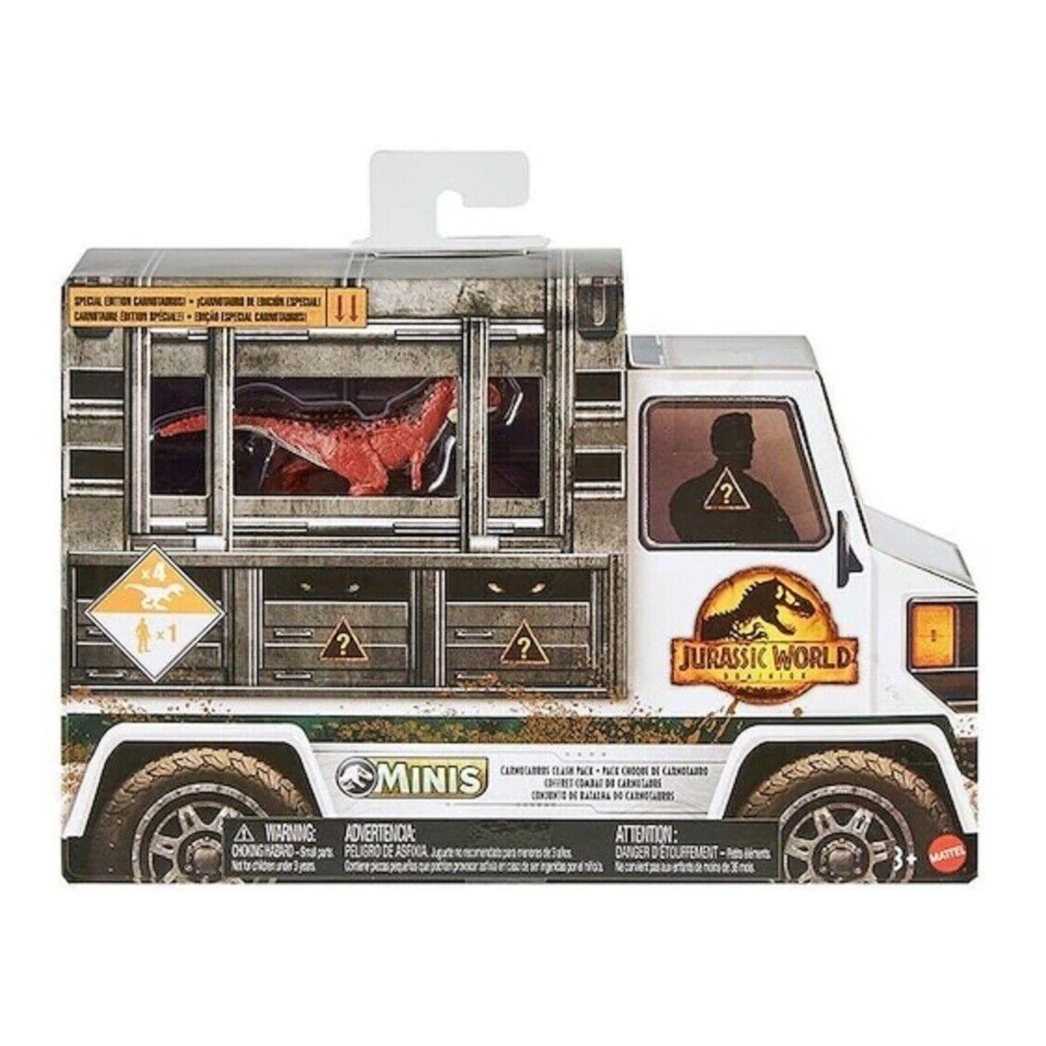 Jurassic World Minis Pack 2 Dominion Carnotaurus Clash & Cargo Figures Age 5+
