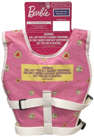 Wahu Barbie Swimming Vest Floating Aid Pool Buoyancy Jacket Kids Small Medium