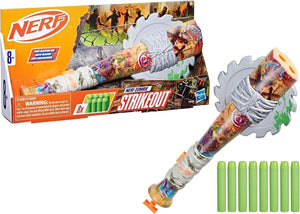 Nerf Zombie Strikeout Dart Blaster 8 Nerf Elite Darts Foam Blade Pull Back Prim