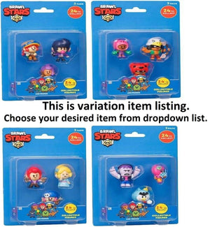Brawl Stars 3 Pack Figures Video Game Play Ages 6+ Brand New Toy Gift Set
