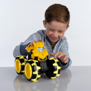 Transformers Bumblebee Monster Treads Truck Toy with Light-Up Wheels for Kids 3+