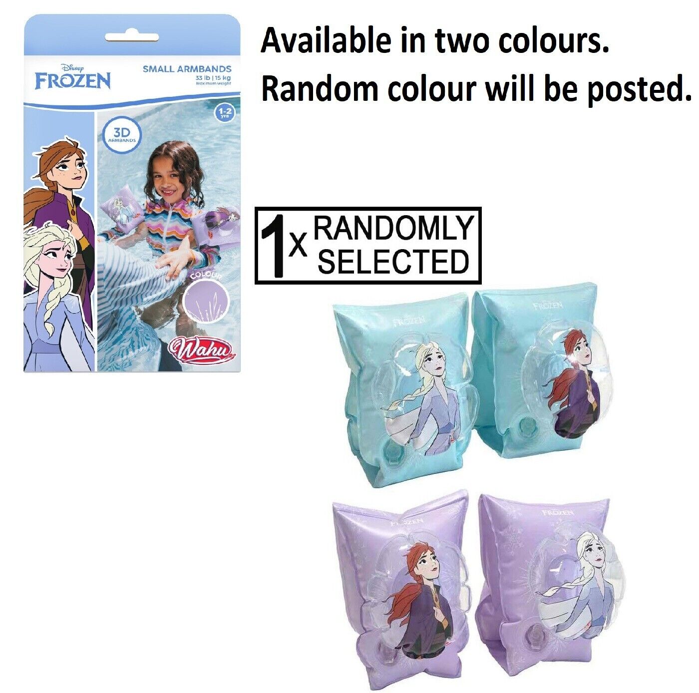 Wahu Arm Bands Minnie Mickey Mouse Frozen Spidey Water Swim Play Swimming Gift