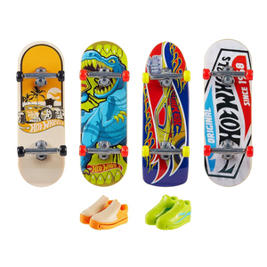 Hot Wheels Skate Trickd Out Pack Fingerboard Shoe Set Stunt Trick Play Action Go