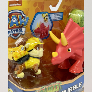 Paw Patrol Dino Rescue Rubble & Triceratops Action Figure Kids Toy Ages 3+ Play
