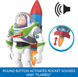 Mattel Disney Pixar Toy Story Rocket Rescue Buzz Lightyear Talking Action Figure