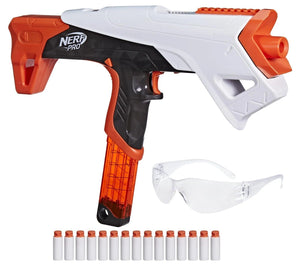 Nerf Pro Torrent Half-Length Blaster 15 Nerf Pro Half-Length Darts 150 FPS Pump