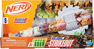Nerf Zombie Strikeout Dart Blaster 8 Nerf Elite Darts Foam Blade Pull Back Prim