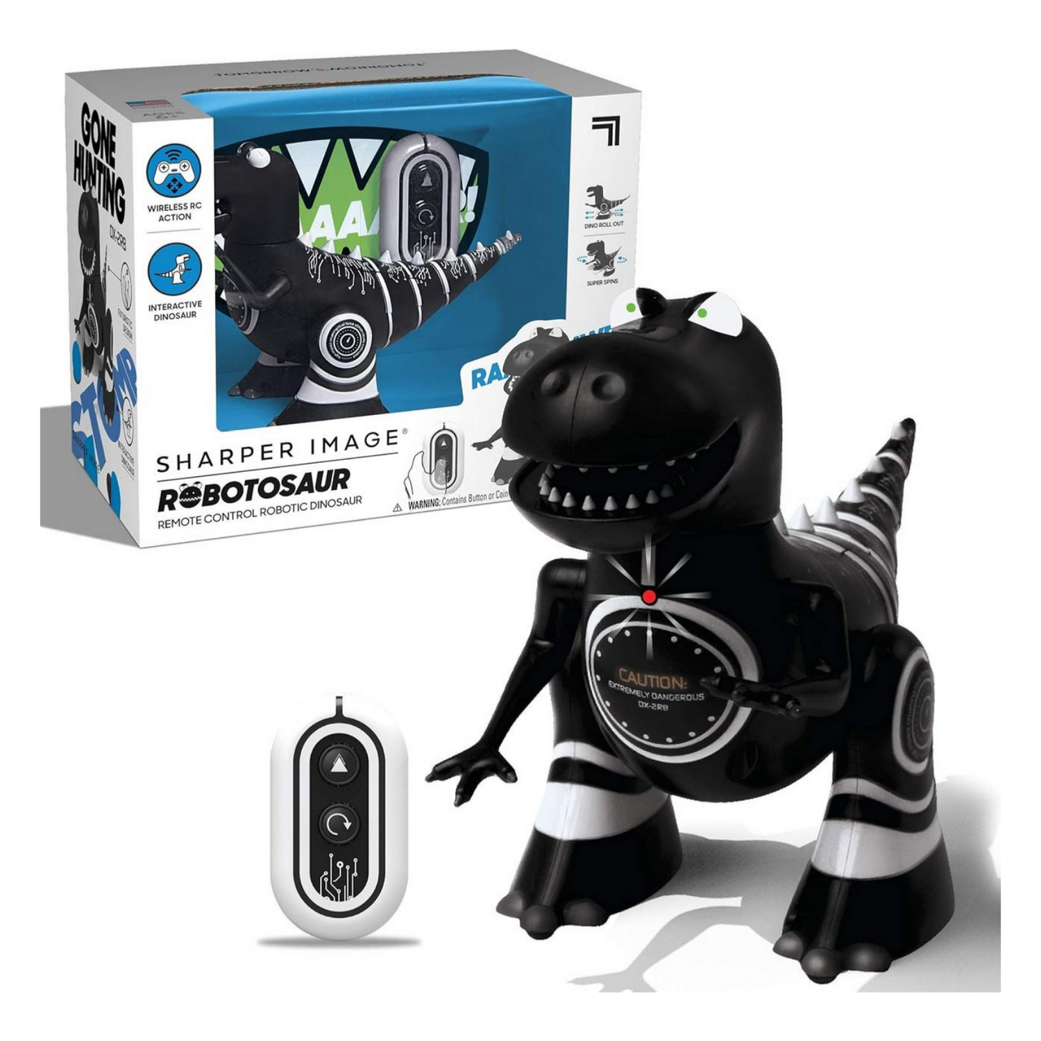 Sharper Image RC Robotosaur T Rex Dinosaur Toy with Remote Control for Kids